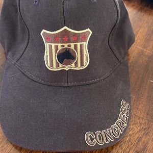 AQHA QUARTERHORSE CONGRESS Cap BROWN ONE SIZE Fits All AJJUSTABLE Baseball Hat